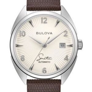 Citizen® Bulova Frank Sinatra Men%27s Automatic Brown Lizard Strap Watch w/Silver White Dial 2 Citizen® Bulova Frank Sinatra Men%27s Automatic Brown Lizard Strap Watch w/Silver White Dial 2