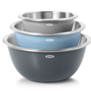 OXO Good Grips 3pc Stainless Steel Mixing Bowl Set 2 OXO Good Grips 3pc Stainless Steel Mixing Bowl Set 2