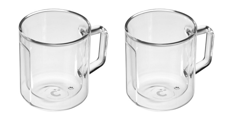 Corkcicle Glass Mug - 12Oz Double Pack - Clear 2 Corkcicle Glass Mug - 12Oz Double Pack - Clear 2
