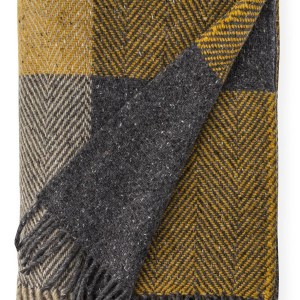 Avoca Peat Herringbone Donegal Heavy Throw 2 Avoca Peat Herringbone Donegal Heavy Throw 2