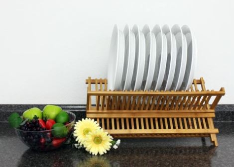 BergHoff® Bamboo Plate Rack 1 BergHoff® Bamboo Plate Rack 1