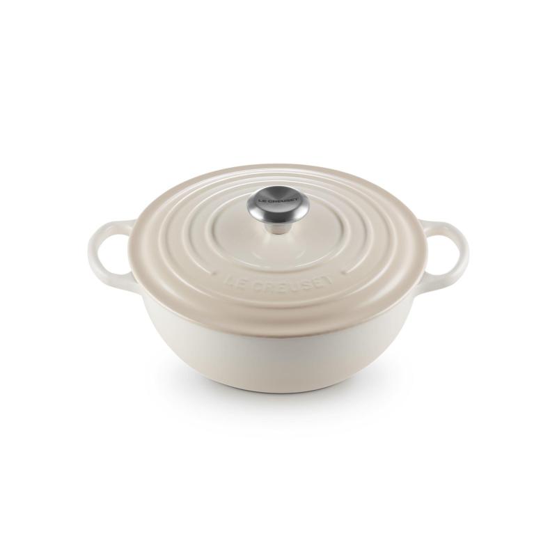 Le Creuset 4.5Qt Signature Round Cast Iron Soup Pot Meringue 2 Le Creuset 4.5Qt Signature Round Cast Iron Soup Pot Meringue 2