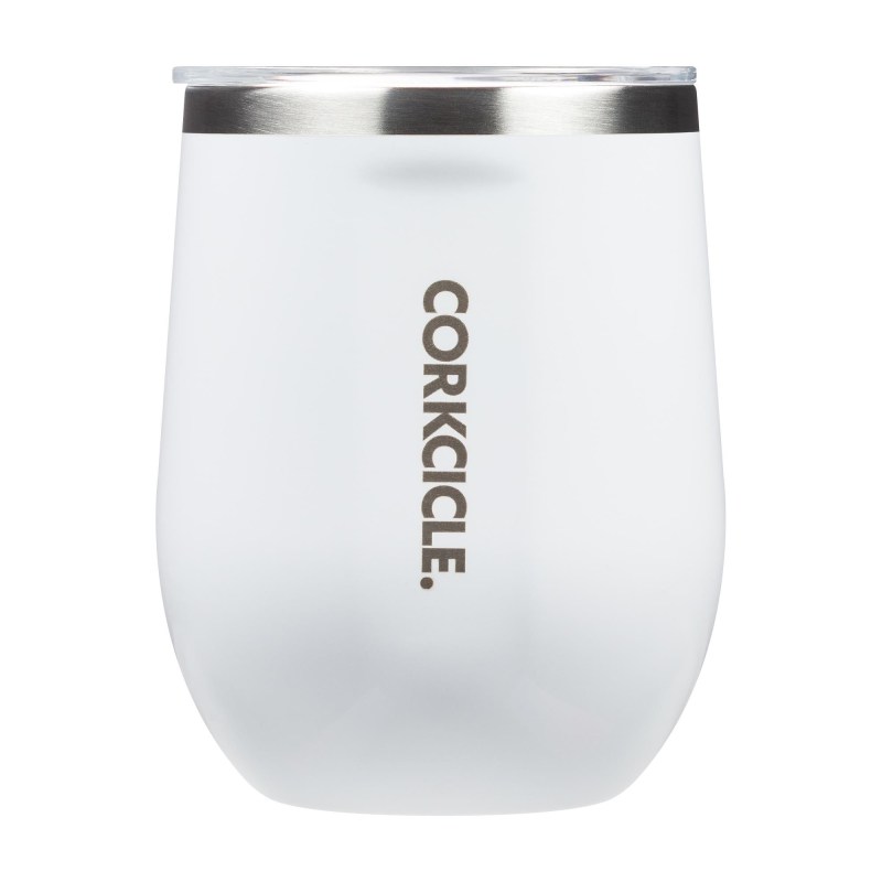 Corkcicle 12 Oz. Stemless Wine Cup - Gloss White 2 Corkcicle 12 Oz. Stemless Wine Cup - Gloss White 2