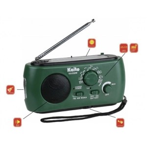 Kaito KA332 Portable Hand Crank Solar AM/FM NOAA Weather Radio 1 Kaito KA332 Portable Hand Crank Solar AM/FM NOAA Weather Radio 1