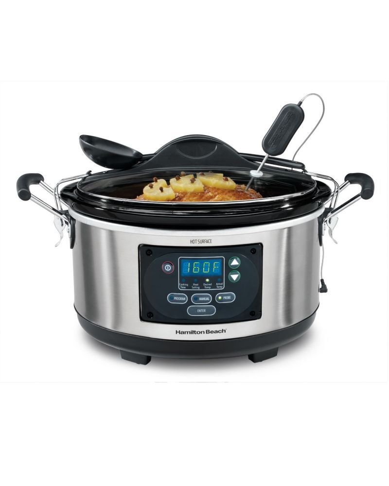 Hamilton Beach® Set & Forget® 6 Qt. Programmable Slow Cooker w/Clip-On Spoon 2 Hamilton Beach® Set & Forget® 6 Qt. Programmable Slow Cooker w/Clip-On Spoon 2