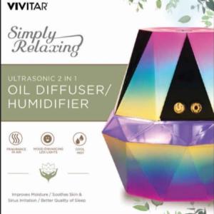 Vivitar® 2-in-1 Aromatherapy Essential Oil Diffuser/Humidifier 1 Vivitar® 2-in-1 Aromatherapy Essential Oil Diffuser/Humidifier 1