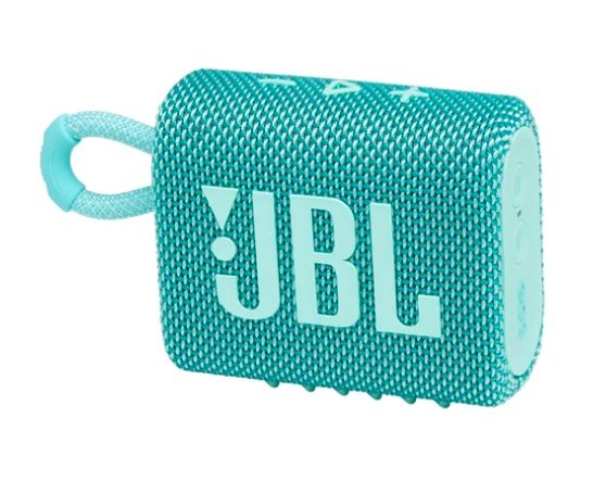 JBL GO 3 Waterproof Portable Bluetooth Speaker Teal Blue 1 JBL GO 3 Waterproof Portable Bluetooth Speaker Teal Blue 1