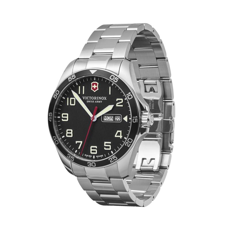 Victorinox Swiss Army Corporate Gifts Fieldforce Ø42 Black Dial Silver Stainless Steel Watch 2 Victorinox Swiss Army Corporate Gifts Fieldforce Ø42 Black Dial Silver Stainless Steel Watch 2