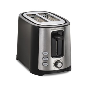 Hamilton Beach® Extra-Wide-Slot 2 Slice Toaster Black & Silver 2 Hamilton Beach® Extra-Wide-Slot 2 Slice Toaster Black & Silver 2