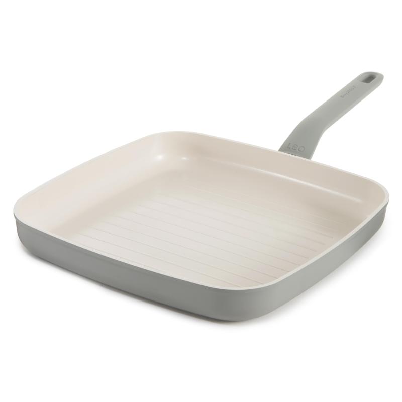 BergHoff Leo Balance Ns Ceramic Grill Pan 11", Recycled Aluminum, Moonmist 2 BergHoff Leo Balance Ns Ceramic Grill Pan 11", Recycled Aluminum, Moonmist 2
