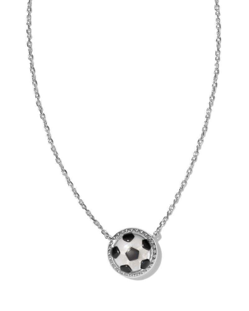 Kendra Scott Soccer Short Pendant Necklace - Silver 2 Kendra Scott Soccer Short Pendant Necklace - Silver 2