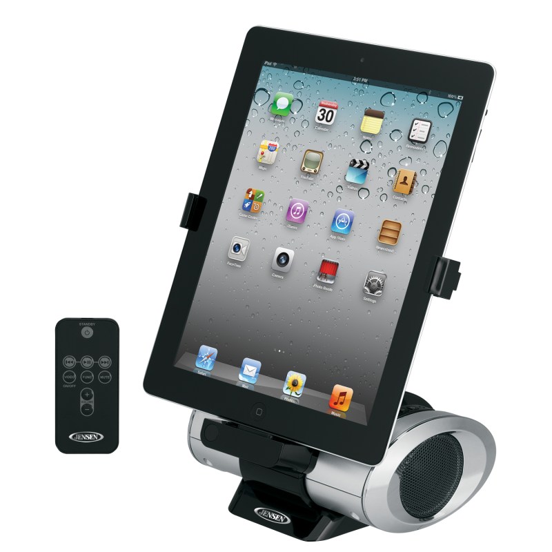 Jensen® Rotating iPad/iPod/iPhone Docking Speaker w/ Remote 1 Jensen® Rotating iPad/iPod/iPhone Docking Speaker w/ Remote 1