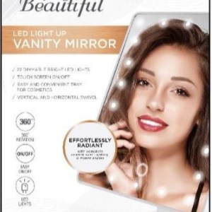 Vivitar® Lighted 22 LED White Vanity Mirror 1 Vivitar® Lighted 22 LED White Vanity Mirror 1