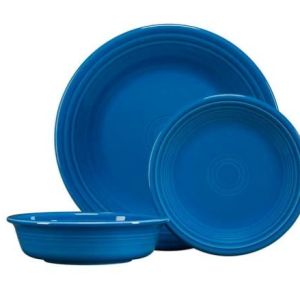 Fiesta 3 PC Lapis Classic Bowls & Plates Placesetting 2 Fiesta 3 PC Lapis Classic Bowls & Plates Placesetting 2