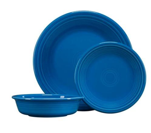 Fiesta 3 PC Lapis Classic Bowls & Plates Placesetting 2 Fiesta 3 PC Lapis Classic Bowls & Plates Placesetting 2