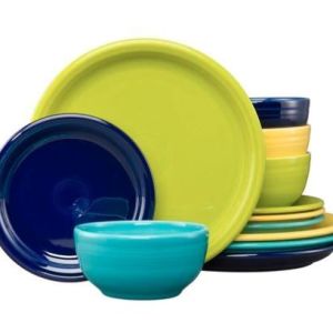 Fiesta Service 12 PC Bistro Cool Plates & Bowls 2 Fiesta Service 12 PC Bistro Cool Plates & Bowls 2