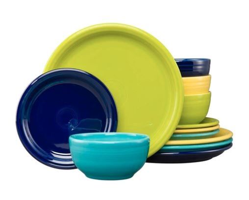 Fiesta Service 12 PC Bistro Cool Plates & Bowls 2 Fiesta Service 12 PC Bistro Cool Plates & Bowls 2
