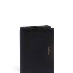 Tumi Nassau Gusseted Card Case- Black Texture Leather 2 Tumi Nassau Gusseted Card Case- Black Texture Leather 2