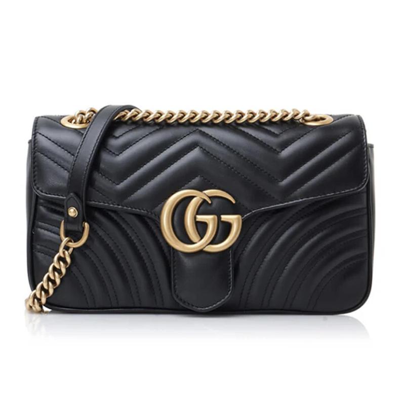 Gucci Gg Marmont Black Small Shoulder Bag 2 Gucci Gg Marmont Black Small Shoulder Bag 2