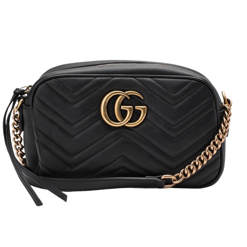 Gucci Marmont Matelassé Small Shoulder - Black 2 Gucci Marmont Matelassé Small Shoulder - Black 2