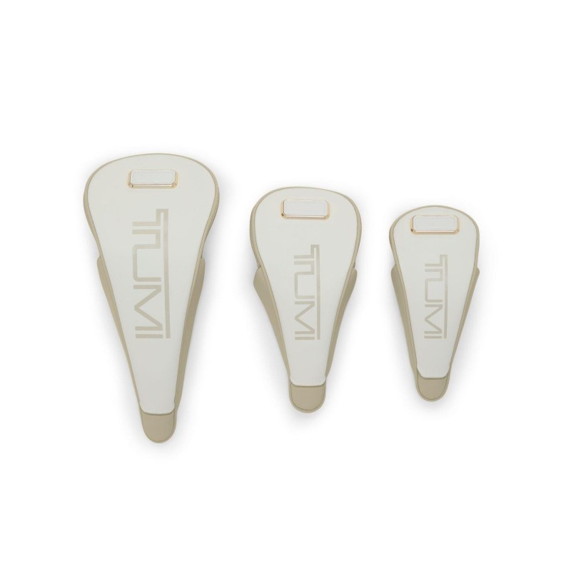 Tumi Travel Access Three Pack Golf Club Cover Set - Off White/Tan 2 Tumi Travel Access Three Pack Golf Club Cover Set - Off White/Tan 2