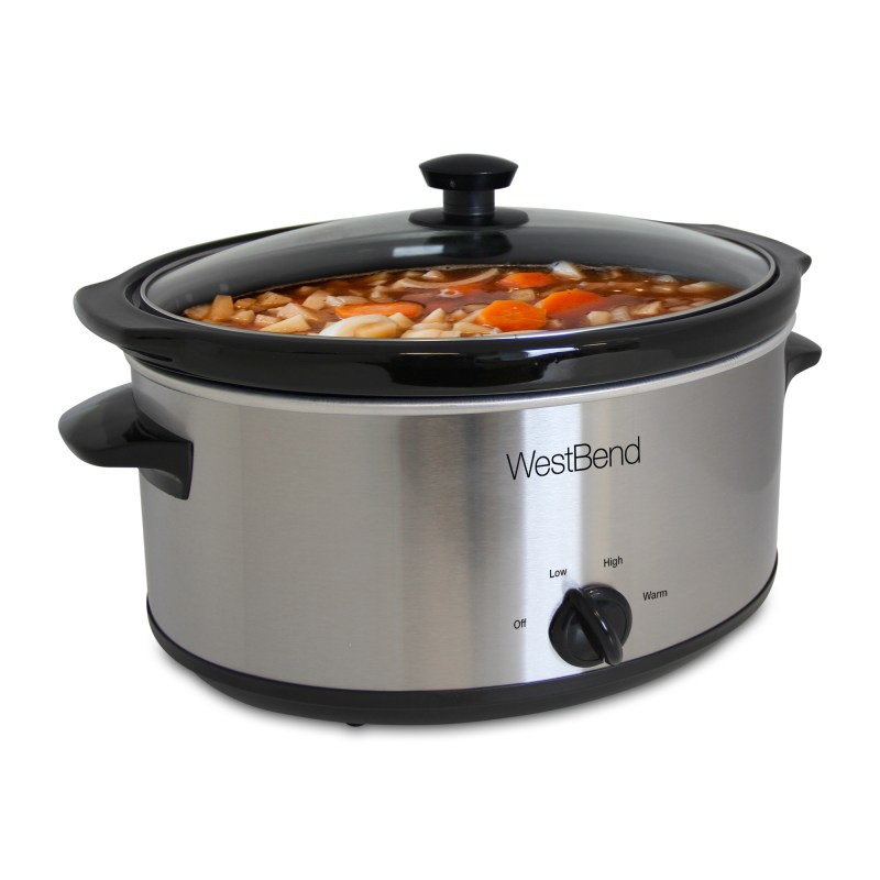 Legacy West Bend® - 6 Qt. Oval Stainless Steel Slow Cooker 2 Legacy West Bend® - 6 Qt. Oval Stainless Steel Slow Cooker 2