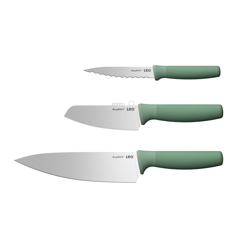 BergHoff Leo Forest Recycled Ss 3Pc Specialty Knife Set 2 BergHoff Leo Forest Recycled Ss 3Pc Specialty Knife Set 2
