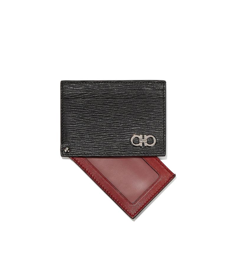 Salvatore Ferragamo Revival Gancini Card Case 2 Salvatore Ferragamo Revival Gancini Card Case 2