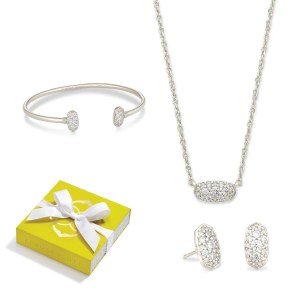 Kendra Scott Grayson Silver Crystal 3Pc Set 2 Kendra Scott Grayson Silver Crystal 3Pc Set 2
