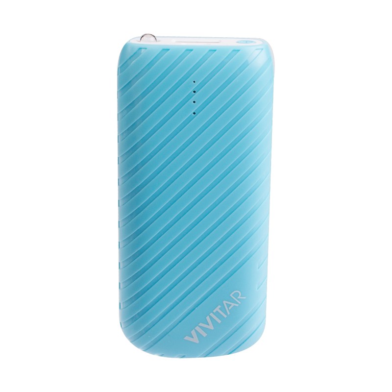 VivitarĀ® Blue Power Bank w/4000 mAh Power Capacity 1 VivitarĀ® Blue Power Bank w/4000 mAh Power Capacity 1
