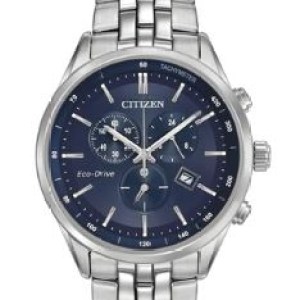 Citizen® Men%27s Chronograph Eco-Drive® Stainless Steel Watch w/Blue Dial 1 Citizen® Men%27s Chronograph Eco-Drive® Stainless Steel Watch w/Blue Dial 1