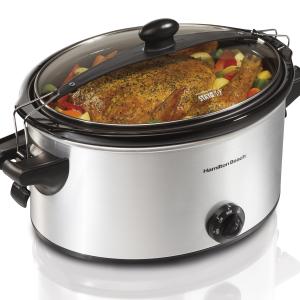 Hamilton Beach Stay Or Go® 6 Quart Slow Cooker, Serves 7+, Silver, 33262 2 Hamilton Beach Stay Or Go® 6 Quart Slow Cooker, Serves 7+, Silver, 33262 2