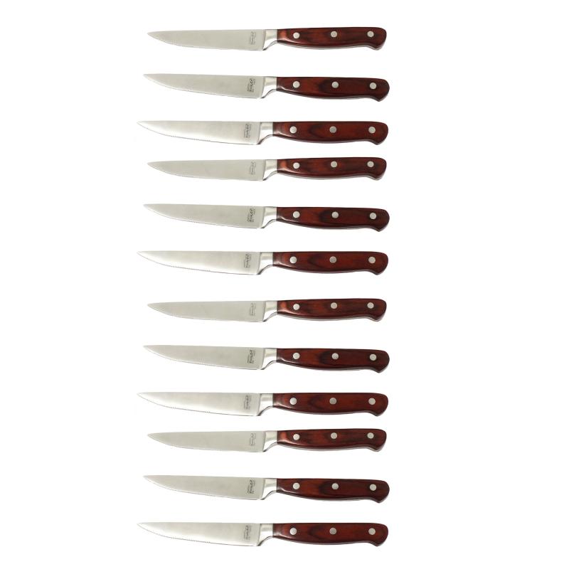 BergHoff Pakka 12Pc Stainless Steel Steak Knife Set 2 BergHoff Pakka 12Pc Stainless Steel Steak Knife Set 2