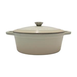 BergHoff® Neo 5Qt Cast Iron Oval Cov Dutch Oven Meringue 2 BergHoff® Neo 5Qt Cast Iron Oval Cov Dutch Oven Meringue 2