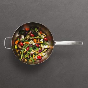 BergHoff Leo Graphite 11" Recycled Ss Cov Wok, 5.2Qt, 2 BergHoff Leo Graphite 11" Recycled Ss Cov Wok, 5.2Qt, 2