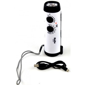Kaito Emergency Hand Crank Dynamo 5-LED Flashlight with Weather Radio 1 Kaito Emergency Hand Crank Dynamo 5-LED Flashlight with Weather Radio 1