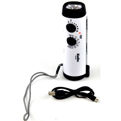 Kaito Emergency Hand Crank Dynamo 5-LED Flashlight with Weather Radio 1 Kaito Emergency Hand Crank Dynamo 5-LED Flashlight with Weather Radio 1