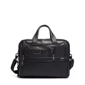 TUMI™ Alpha 3 Expandable Organizer Laptop Leather Briefcase 2 TUMI™ Alpha 3 Expandable Organizer Laptop Leather Briefcase 2