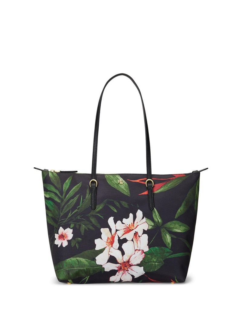 Ralph Lauren Floral Nylon Medium Keaton Tote Bag 2 Ralph Lauren Floral Nylon Medium Keaton Tote Bag 2