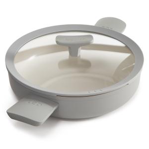 BergHoff Leo Balance, 10.25" Recycled Alum Ceramic Ns 3Qt Cov 2-Handle Sauté Pan, Moonmist 2 BergHoff Leo Balance, 10.25" Recycled Alum Ceramic Ns 3Qt Cov 2-Handle Sauté Pan, Moonmist 2