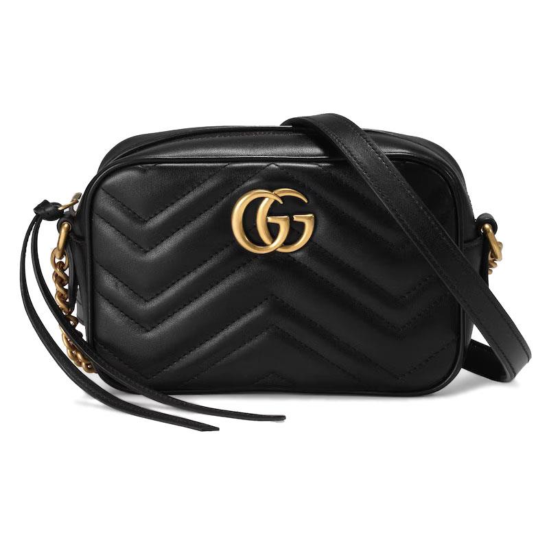Gucci Black Mini Marmont Chain Shoulder Bag 2 Gucci Black Mini Marmont Chain Shoulder Bag 2