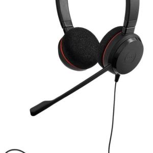 Jabra Evolve Uc Evolve 20 Wired Stereo Headphones, Black 2 Jabra Evolve Uc Evolve 20 Wired Stereo Headphones, Black 2