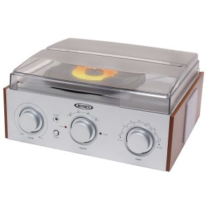 Jensen® 3-Speed Stereo Turntable w/ AM/FM Receiver & Stereo Speakers 1 Jensen® 3-Speed Stereo Turntable w/ AM/FM Receiver & Stereo Speakers 1