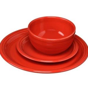Fiesta 3 PC Scarlet Bistro Placesetting 2 Fiesta 3 PC Scarlet Bistro Placesetting 2