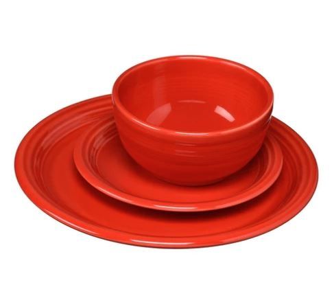 Fiesta 3 PC Scarlet Bistro Placesetting 2 Fiesta 3 PC Scarlet Bistro Placesetting 2