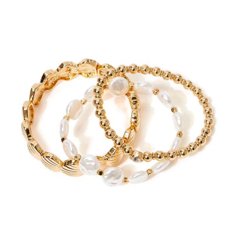 Lilly Pulitzer Seaside Soleil Bracelet Set - Gold Multi 2 Lilly Pulitzer Seaside Soleil Bracelet Set - Gold Multi 2