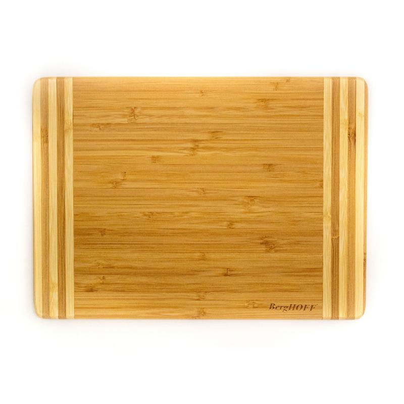 BergHoff Bamboorectangular Cutting Board, Striped, 10.6X7.7X0.6" 2 BergHoff Bamboorectangular Cutting Board, Striped, 10.6X7.7X0.6" 2