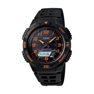 Casio Ana/Digi Solar Powered Watch Black Resin Band 2 Casio Ana/Digi Solar Powered Watch Black Resin Band 2