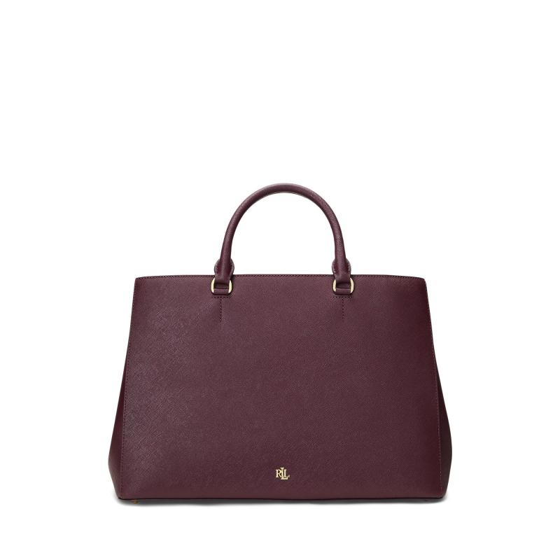 Ralph Lauren Burgundy Hanna 37 Large Satchel 2 Ralph Lauren Burgundy Hanna 37 Large Satchel 2