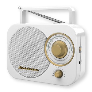 Studebaker White & Gold Portable AM/FM Receiver Radio 1 Studebaker White & Gold Portable AM/FM Receiver Radio 1